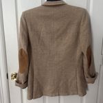 Classic Tan Blazer Carlo ferrini Italian wool with elbow patches Size XL Photo 4