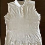Bally women‘s Golf Shirt Sleeveless Polo White size 12 Photo 0