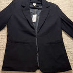 Ellison  Women's Black Blazer Long Sleeve Open Front Casual Tailored Small New Photo 0