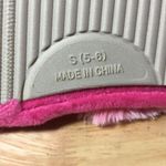 Abound  Cozy Slide Slippers Womens S (5-6) Pink Faux Fur Slip-On Open Toe Comfort Photo 5