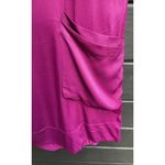 Free People Satin Tunic Top V-neck Bright Wine Womens Small NEW Rayon & Viscose Photo 4
