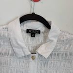 J.Crew  Smocked button-up shirt in cotton-blend voile size M Photo 4