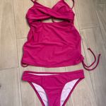 Cupshe  V-Neck Cutout Maternity Tankini & Classic Hipster Set Photo 2