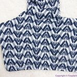 NEW Seea‎ Free People Seea Georgia Surf Top in navy mini chevron, M Blue Size M Photo 5