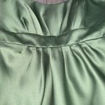 Alfred Angelo Cocktail Satin Strapless Mint Green Prom Formal Dress Sz 8 NWT Photo 3