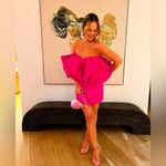 Revolve ROTATE BIRGER CHRISTENSEN NATALIE‎ BOW DRESS SIZE 40 MEDIUM FIT Photo 1