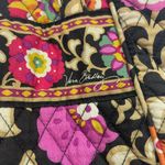 Vera Bradley Suzani Villager Tote Purse Quilted Bag Fabric Floral Black Cotton Photo 2
