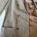 Donna Karan  New York Wool Linen Blend Italian Oversized Blazer Photo 7