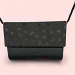 Whiting & Davis Vintage 70’s-80’s Saks Fifth Ave black silk geometric envelope crossbody bag Photo 1