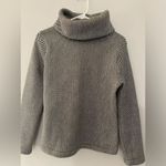 J.Crew  Turtleneck Sweatshirt Sweater Zig Zag Pattern White Black Size S Photo 3