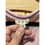 POL Scoop Neck Shirt Womens Size Medium Pink Short Sleeve Oversized Lightweight Photo 1