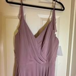 NWT RUFFLED STRAP CUTOUT WRAP MAXI DRESS IN DUSTY ROSE, 10 Photo 7