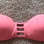 Victoria's Secret Neon Orange Strapless Bikini Top Photo 0