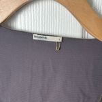 House Of CB Giulia Pewter Shimmer Open Tie Front Satin Top L Photo 8