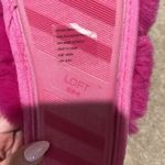 Loft Fuzzy Feather Slides Fuschia Size 5-6  Photo 1