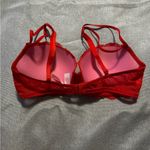 PINK - Victoria's Secret  Vibrant Red Lace Bra Photo 1