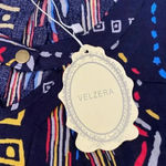 Velzera 🆕 Navy Geometric Sleeveless Shift Dress M🆕 Photo 4