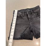 American Eagle Girls Black Wash Distressed Denim Jean Shorts Size 000‎ Photo 1
