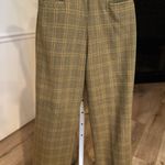 Nordstrom SFI Femme  Vintage Wool Classic Plaid Wide-Leg Pants, Size 6R Photo 2