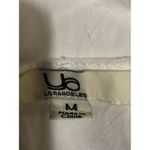 Ua Losangeles ~ Short Sleeve Roll Tab Blouse~ Size Medium ~ Off White Photo 5