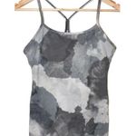 Lululemon  Power Y Tank Top Gray Tie Dye Athletic Racerback Tank Top Shirt Size 6 Photo 0