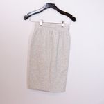TNA Aritzia Cariboo Cotton Fleece Lined Mid Rise Straight Pencil Skirt Gray XXS Photo 1