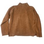 Madewell size medium texture & thread Tan Ribbed Turtleneck Sweater cowl pull Photo 2