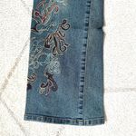Max Studio Y2K Vintage Embroidered Low Cut Flare Jeans Sz 2 Photo 7
