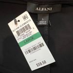 Alfani  Black Drapey‎ Blouse Minimalist Dressy Classic Career Photo 5