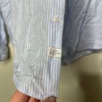 Frank & Eileen  Eileen Blue Stripe Lightweight Shirt sz XXS Photo 4