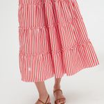 Hill House NWOT Home Ellie Nap Midi Dress in Red Stripe size TN (adult XS) Photo 3