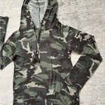 Atticute Green Camouflage Hooded Sweatshirt Size S Photo 3