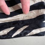 Adrianna Papell Blazer Jacket Womens 14 Beige Black 100% Silk Floral Zebra Photo 12