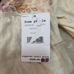 Free People  NWT beaded off the shoulder cream blouse women’s size medium Photo 5