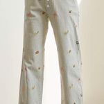 Pilcro  Anthropologie Slouchy Chino Pants 29 blue multi Photo 0