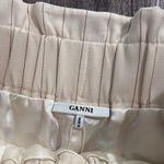 Ganni  Moscow Ivory Pinstripe Paperbag Shorts S Photo 5
