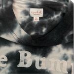 Isabel Maternity Sweatshirt "Le Bump" Tie Dye Long Sleeve Crew Neck Size XXL Black Photo 1