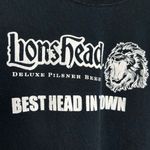 Gildan Lionshead Deluxe Pilsner Beer Lion Brewery Black T Shirt Ladies Medium Cotton Photo 1
