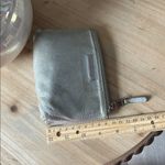 Tiffany & Co. Rare Silver Metallic Leather Mini Zip Pouch Photo 8
