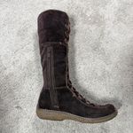 Timberland  Y2K Moorland Hollace Tall Brown Suede Lace-Up Boots Sherpa Lined 7.5M Photo 4