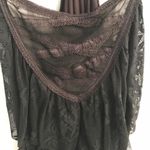 Free People Black Lacey dress top size medium Photo 3