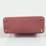 Michael Kors Cindy Dome Satchel Saffiano Leather Bag Pink Classic Elegant Classy Photo 8