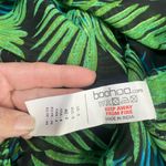 Boohoo Tall plunge front palm print maxi dress, halter style, backless size 8 Photo 8