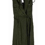 Banana Republic NWT  Hunter Green Belted Trench Dress Size 2 Petite Photo 0