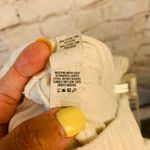 Aerie  Pants Women's Medium White Wide Leg Distressed Drawstring Baggy Casual Photo 7