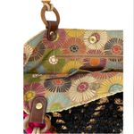 Fossil Vintage Handcrafted Black and Yellow Crochet Tote Bag Photo 1