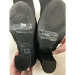 Forever 21 Womans Black Faux Suede Quarter Zip Otk Boots 7.5 Block Heel Photo 5