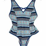 Cupshe  City of Sky Printed One Piece Swim Suit Photo 0
