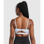 Gymshark cut out bandeau sports bra M fresh blue weightlifting training gym Photo 2