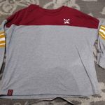 Harry Potter Quidditch Red and Gray Long Sleeve Shirt Size M Photo 0